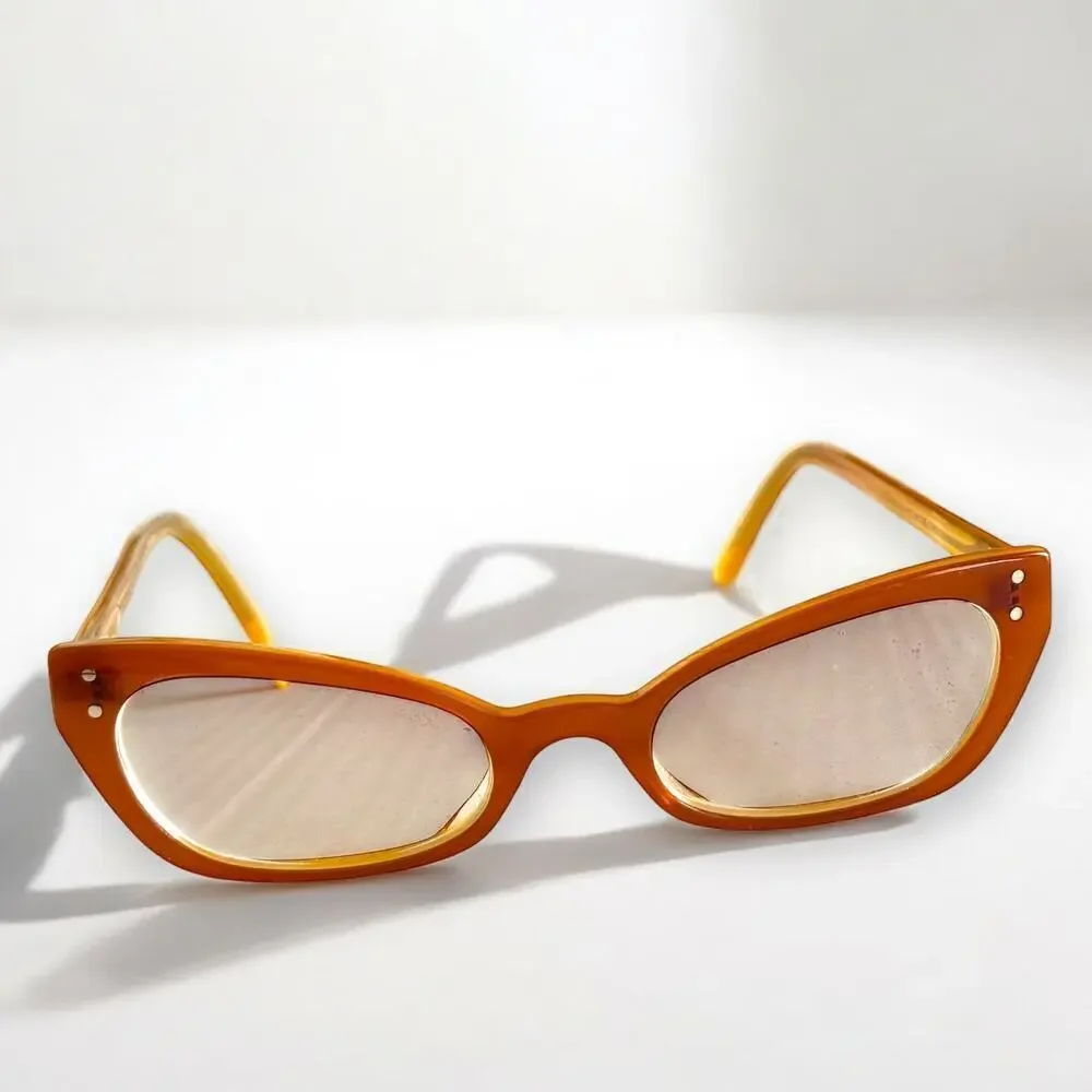 Red SELIMA OPTIQUE FULVIA P16 Cat Eye Reading Eyeglasses Frame 2012 Needs Lens